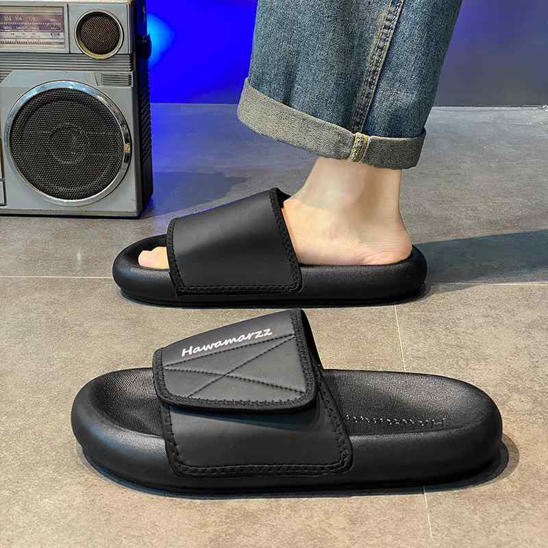 メンズ サンダル ビーチサンダル ファッションサンダル 夏用 男性用 ビーチシューズ 屋外サンダル トレンドサンダル ビッグシルエット 軽量 EVA ソール PVC アッパー ブラック グレー 39-46 サイズ ストリートスタイル 普段使い 吸湿速乾