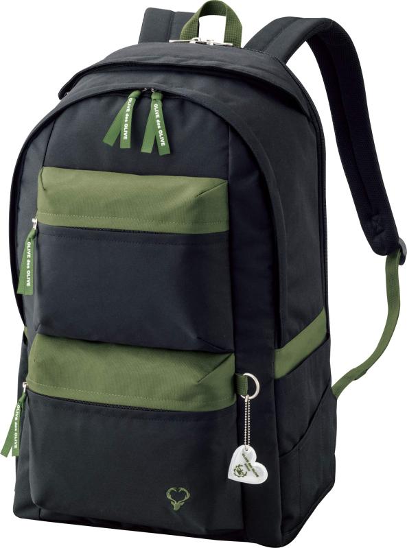 [オリーブ デ オリーブ スクール] 田鍋梨々花さんコラボ ポケットいっぱいデイパック 30L 通学用 ガールズ