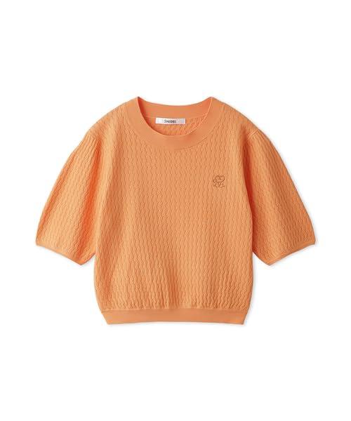 [スナイデル] ワンポイントニットプルオーバーSWNT242145レディース