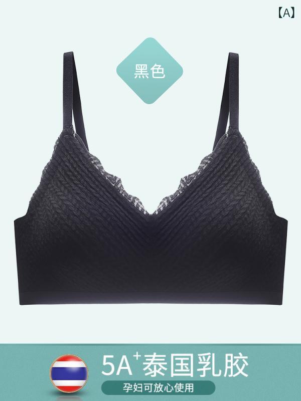 ブラジャー 女性用 春夏 3Dカップ ワイヤレス レース フルカップ 透気性 上托 サイ...