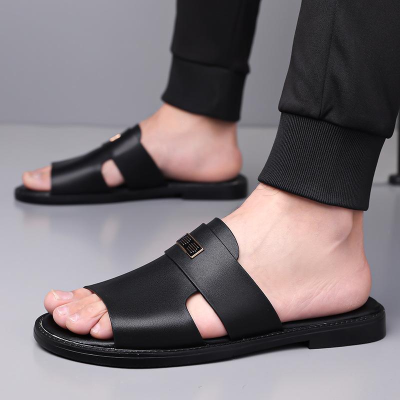 メンズ サンダル 厚底 防滑 ビーチサンダル 男性用 父親用 外出用 ワンピースサンダル 夏季 ブラック 深ブラウン ゴム底 粘着加工 軽量 伸縮性 吸湿速乾 青年向け 18-40歳 休闲スタイル 屋外 ビーチ 旅行 通勤 普段使い 雨天対応 耐久性 快