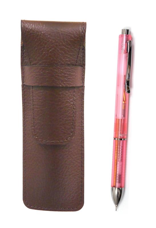 シボチョコカラー牛革ペンケース 3メカジャパンクリアセット ピンク SASTYO-CL3M-P