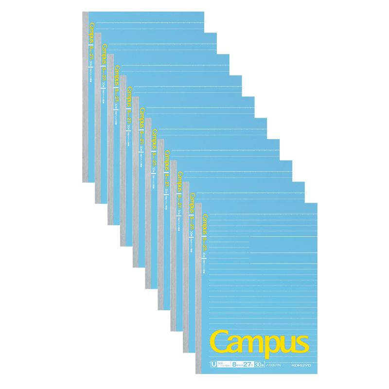 コクヨ ノート キャンパスノート 6号(セミB5) U罫ドット入 30枚 10冊セット ノ-D3UTNX10