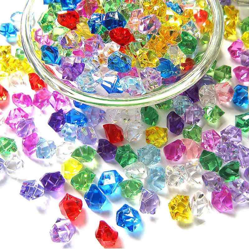 Doyime カラー宝石 宝石おもちゃ 200個セット アクリルストーン ダイヤカット フェイクアクリル宝石 お..