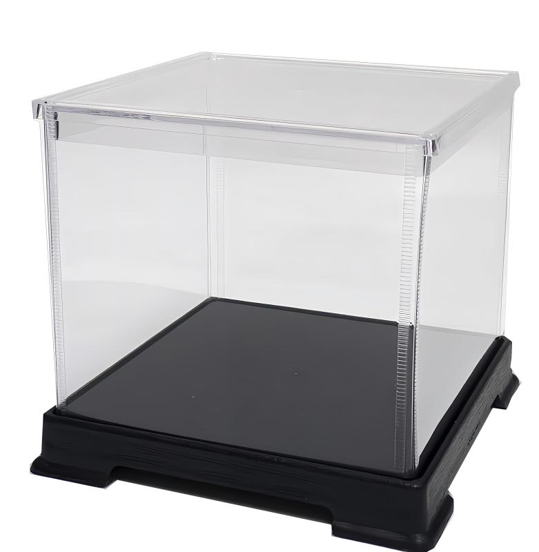 かしばこ商店 透明フィギュアケース 内寸 横幅23.8×奥行23.8×高さ00.0cm 242400