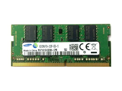 SAMSNUG サムスン純正 ノートPC用メモリ SO-DIMM 260pin DDR4-2133 PC4-17000 8GB M471A1G43DB0-CPB SAMSNUG サムスン純正 ノートPC用メモリ SO-DIMM 260pin DDR4-2133 PC4-17000 8GB M471A1G43DB0-CPB