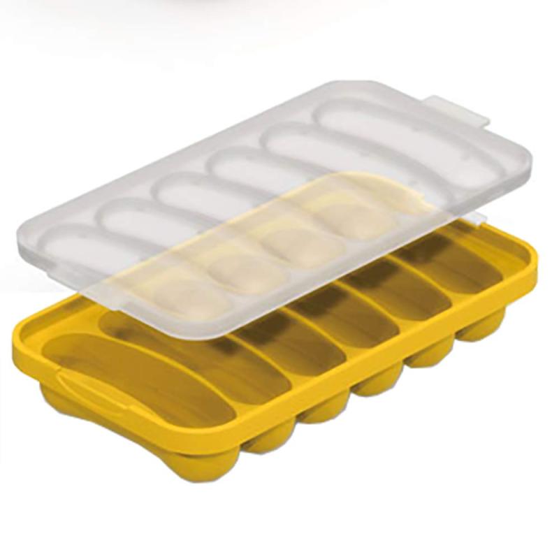 ルクエ 電子レンジ調理器 ソーセージメーカー マスタードイエロー 251064