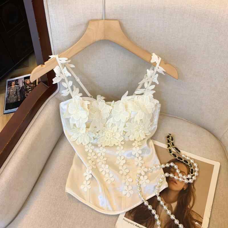 キャミソール レディース 夏 吊り帯 背心トップス 紫色 立体花柄 さテン生地 接触冷感 軽量 微弾力 切り替えデザイン Aライン 私服 かわいい 女性用 上品 吸湿速乾 通勤 普段使い