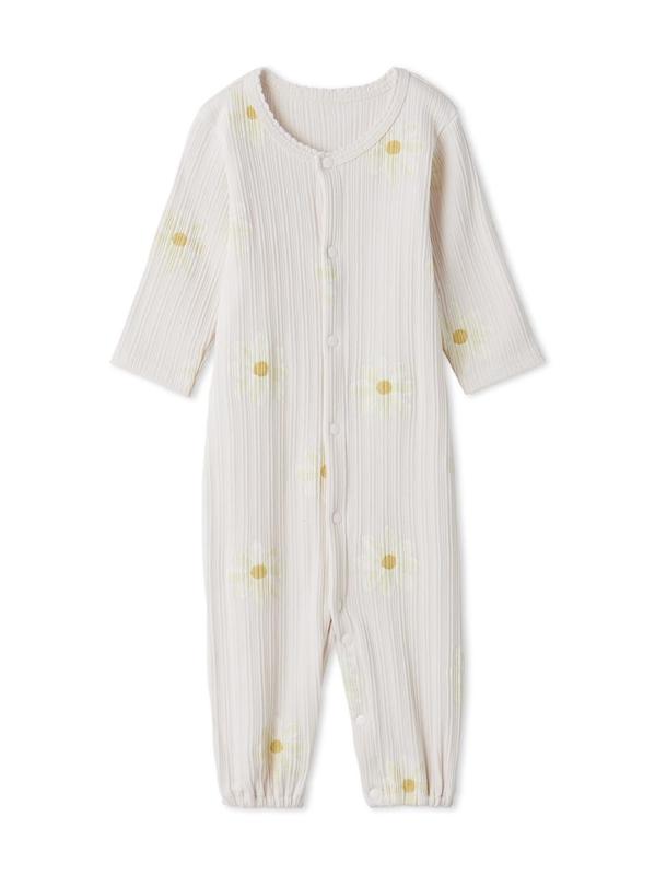 [ジェラート ピケ] BABYデイジー柄2WAYオール PBCO251498 PNK 50素材:本体:綿98%、ポリウレタン2%サイズ表記:50,着丈:53.5cm,バスト:52cm,袖丈:20.5cm,肩幅:19cm,裾幅:7.5cm