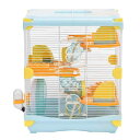YIBOPET ハムスターケージ 小動物ケージ 3段階 ケージサイズ:36(W)x27(L)x42.5(H)cm 広々タイプ トレーデザイン お手入れ簡単 通気性 組立簡単 チャイニーズハムスター ロボロフスキーハムスター キ