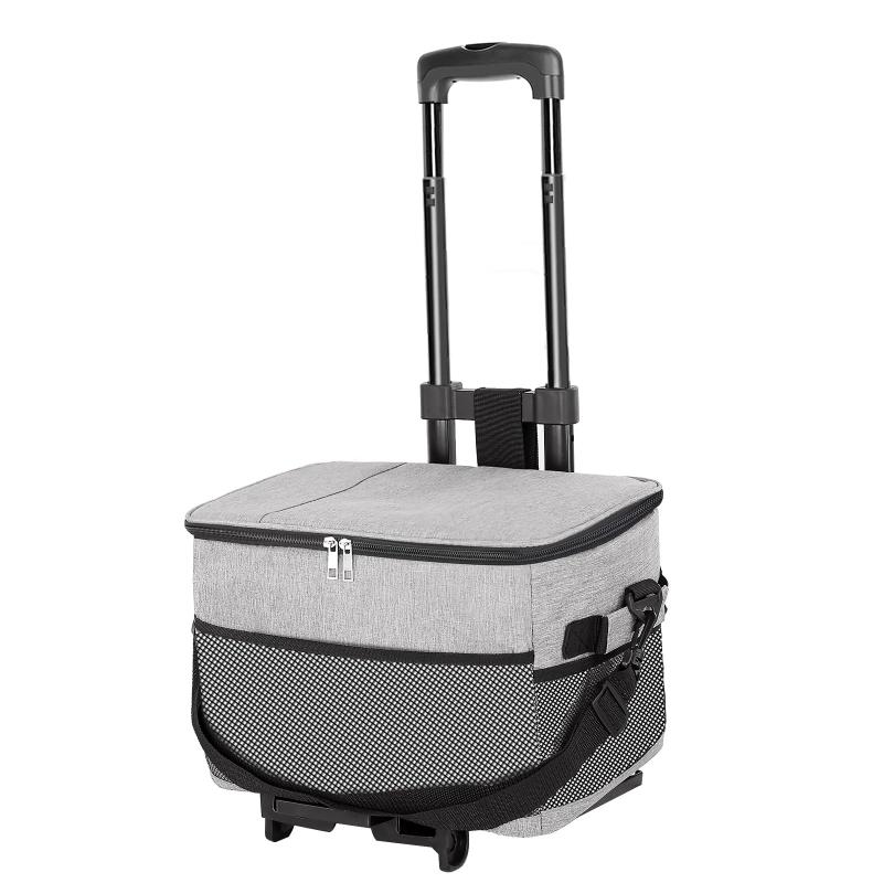 ZHJINGYU クーラーボックス 40L 保温保冷 キャスター付き 折り畳み収納可能 保冷バッグ 保冷力 最強 クーラーバッグ 4層断熱 軽量 水漏れ防止 手持ち 肩掛け ピクニック/キャンプ/アウトドアパ