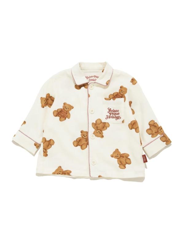 【HOLIDAY】【BABY】ベア柄ネルシャツ PBFT255497IVR80