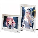Vexissen アクリルフォトフレーム オープンフォトフレーム UVカット 壁掛け金具タイプ 2WAY 両面透明 フォトフレーム 写真収納 色紙フレーム 記念写真 卒業式 お花見 社交風 おしゃれフォトフ