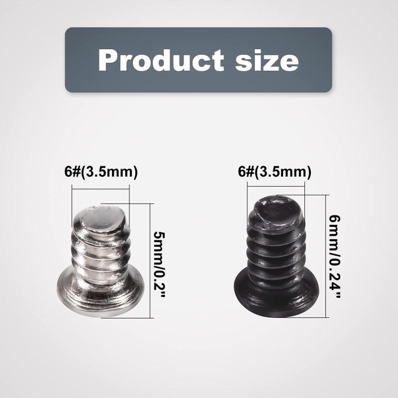 ZmbrollハードディスクドライブネジコンピュータシャーシネジKM 6#-32フラットネジ沈み込みヘッドクロスヘッド3.5インチハードディスクドライブネジ（Black 200+Silver 200）
