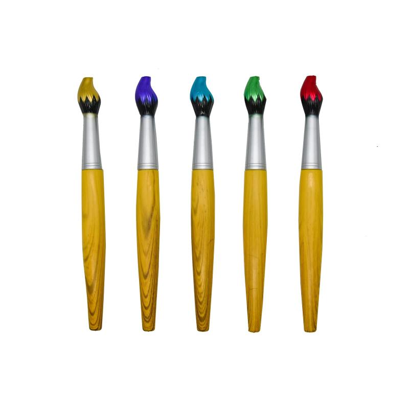 Lopenle 5本ボールペン 油性 黒いインク 速乾 ト－チ飾りペン オフィス パーティー用 事務用 筆記具用 ..