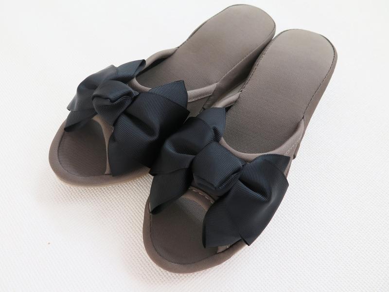 リボンプリンセスヒールスリッパ・ルームシューズ