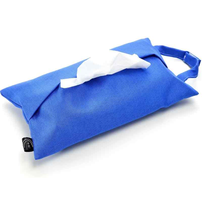 Kuai 車用 ティッシュケース ティッシュホルダー ティッシュカバー 撥水 布製 吊り下げ 北欧 キッチン 壁掛け カラバリ おしゃれ 便利 収納 2way 横置き 箱ごと入る シンプル