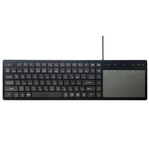 ナカバヤシ(Nakabayashi) Digio2 タッチパッド付き有線キーボード/ブラック FKB-U247BK ナカバヤシ(Nakabayashi) Digio2 タッチパッド付き有線キーボード/ブラック FKB-U247BK
