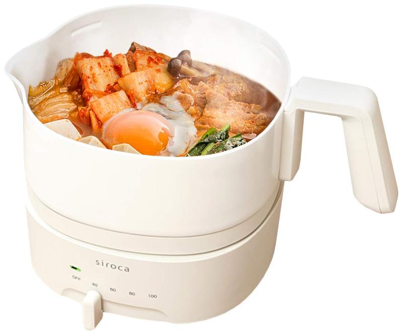 シロカ おりょうりケトル ちょいなべ [丸洗い可/温度調整機能/容量1L/電気ケトル] SK-M153