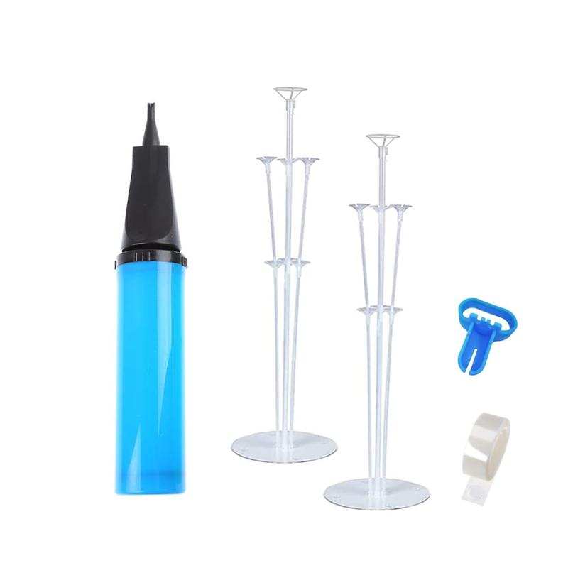 バルーンスタンド バルーンホルダー 高さ70cm 風船7個用 フィルム・ゴム風船兼用 ヘリウムガス不要 飾り バルーン 誕生日 ディスプレイ風船ホルダー 2セットロールドット接着剤、5m バル【セット内容】：風船ホルダー*2個、バルーンポンプ*1個（ランダムカラー）、バルーン結びツールx*1個、5m バルーンテープストリップ*1個。【バルーンホルダー】：2セットバルーンホルダーがあります: セット（ベース×1、スティック×11、コネクタ×4、カップ×7 、70cm 風船7個用 フィルム・ゴム風船。【用途】お誕生日飾り付け,パーティー,装飾,店舗デコレーション,レイアウト,ブーケ,バルーンブーケ,プレゼント,ギフト。【再利用可】風船ホルダーを組み立てるのは簡単です。膨らませる風船の口巻をねじりながら、リングの隙間に通して引っ張ります。口巻をよくねじったままスティックの溝へ下から挟み込み上から出します.分解した後オリジナルパッキン箱に収納して、次回再利用可能。【品質】弊店は1ケ月メーカー付き、製品について、何か問題があれば、ご遠慮なくメールで弊社と連絡してください。私ともは24時間以内にご返事いたします。