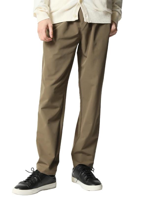 [アーケード] サマーパンツ メンズ ドライ機能 チノパン 薄手 伸縮 ストレッチ さらさらタッチ 速乾 しわになりにくい イージーパンツ ストレート シンプル ズボン