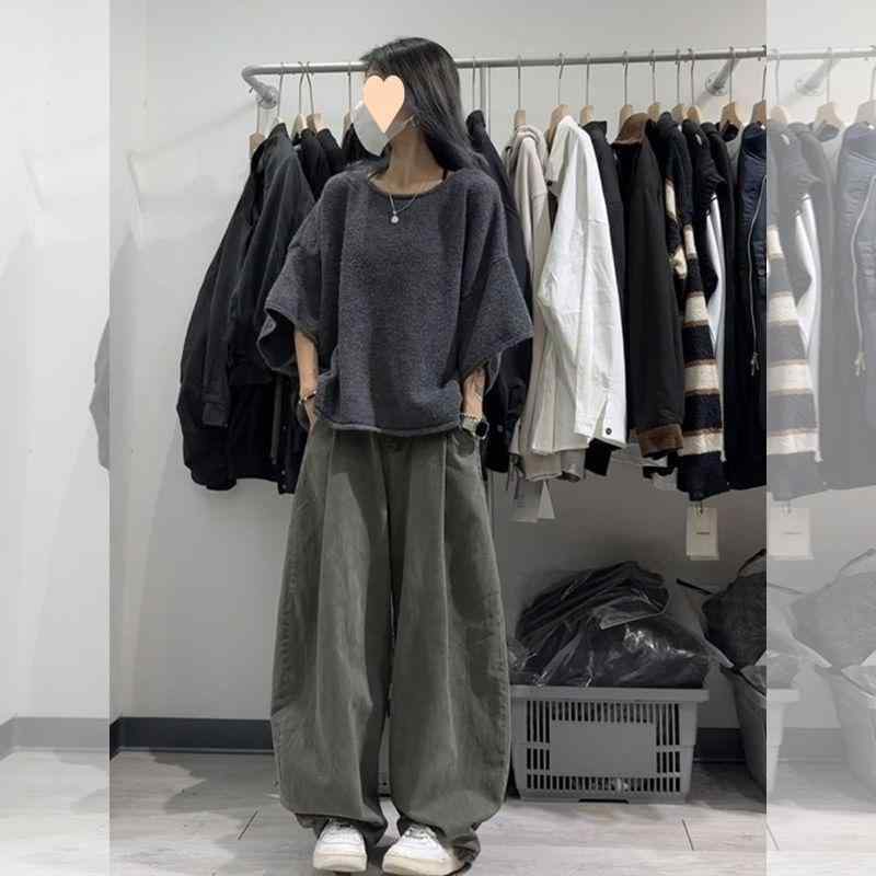 レディース セットアップ 春夏 ファッション トップス ワイドパンツ 2点セット 短袖 七分袖 飛沫袖 ポリエステル 接触冷感 吸湿速乾 軽..