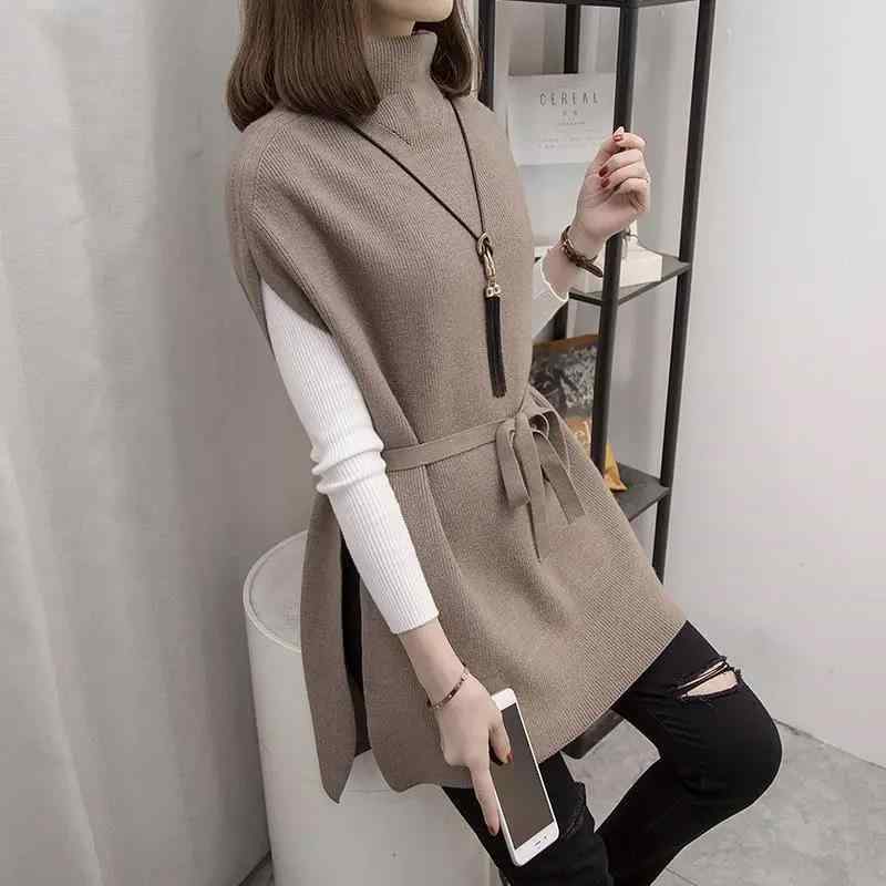 Women's Clothing - ニット トップス メンズ 女性用 長袖 セーター 針織衫 打底シャツ 馬甲 ツーピースセット ゆったり ワイド フィット ベーシック レイヤード スタイル 接触冷感 雪ニール 再生繊維 アウトドア 部屋着 普段使い ブラック グレー ベージュ ブラウン