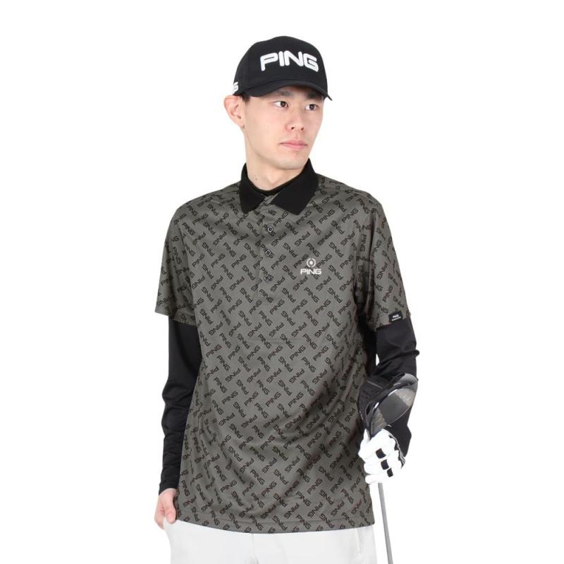 [ピン アパレル] メンズ インナー付き ポロシャツ(気化熱冷却・吸水速乾・UVカット) / ゴルフ / 621-41..
