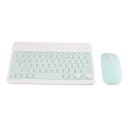 10インチワイヤレスキーボードとマウスのコンボ、超薄型静かなワイヤレスキーボードマウスセット、1600 DPI、携帯電話ラップトップ用。