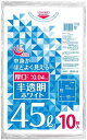 日本技研工業 半透明ホワイトゴミ袋 厚口 45L 10P WH-6(3)