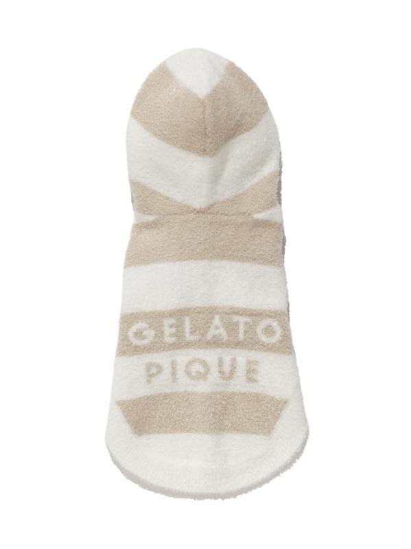 [ジェラートピケ キャットアンドドッグ] CAT&DOG スムーズィー2ボーダーフーディー PAGG259114