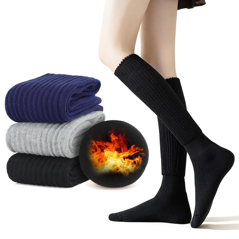 [APIKIE] 靴下 レディース ソックス 冬 【アイススケートクラブ愛用・秒で昇温実感】 ルーズソックス あったか 防寒対策 ルームソックス 防寒靴下 ロング ハイソックス 毛が抜けにくい 暖か