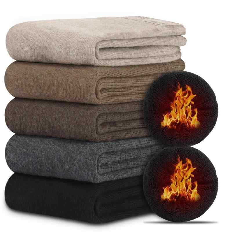 [YUMISS] 靴下 レディース ソックス 冬 5足セット 【厳選保温綿素材・パイル編み】【締め付け感ゼロ・まるで裸足な履き心地】 クルーソックス 暖かい ふわふわ 厚手 保温 抗菌消臭 蒸れない