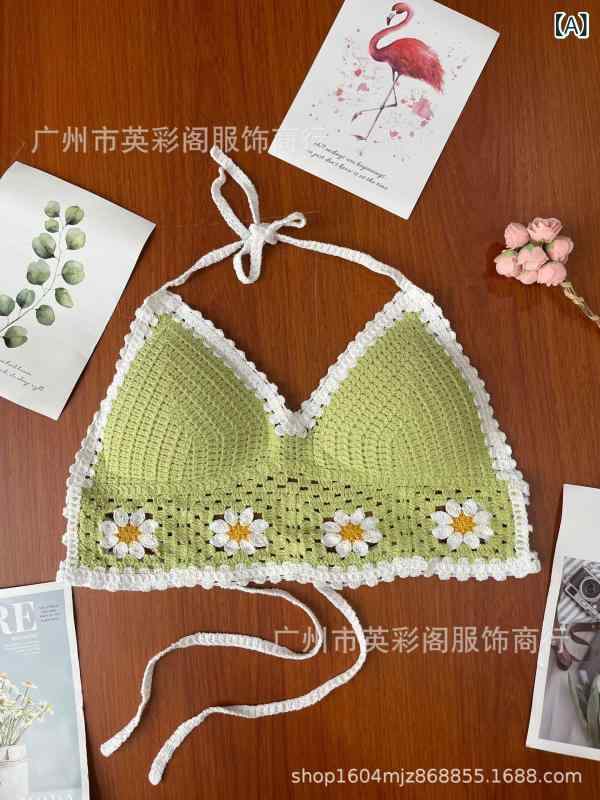 サマートップス 女性用 吊り紐 バックレス チューブトップ 刺繍 ボヘミアン 民族風 切り替え セクシー かわいい カラフル ピンク系 グリーン ブルー ブラック ワイヤレス コットン 綿素材 吸湿速乾 軽量 夏 春夏 短丈 ワンサイズ 普段使い 私服