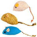 にゃんこの宿 猫 おもちゃ ねずみ ひとり遊び 歯磨き (3個入り)