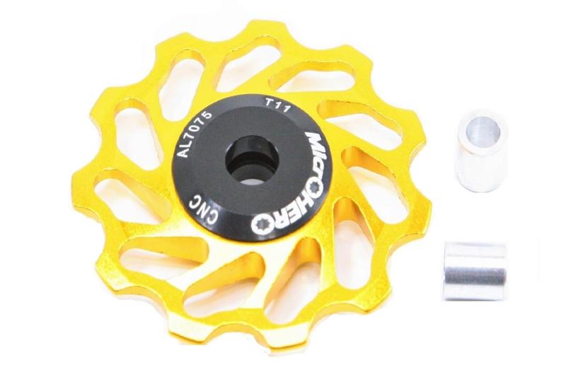 マイクロヒーロー　MicrOHERO　超回る　セラミックベアリング　アルミ　プーリー 11T