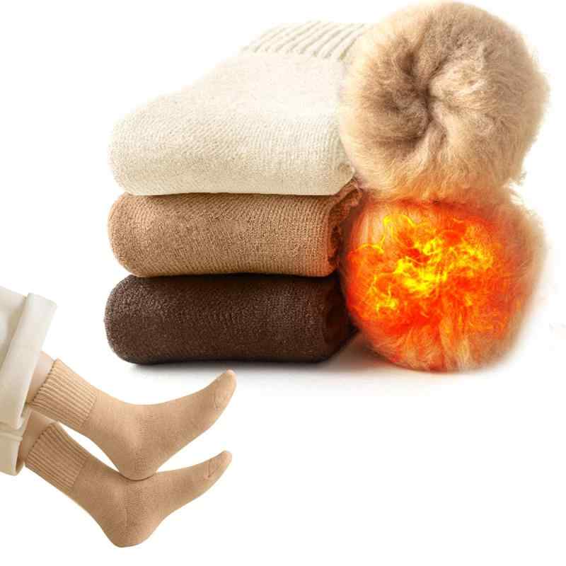 [TSGarden] 靴 メンズ 3足セット 冬【裏起毛自発熱・38℃恒温・極厚雲感裏パイル・ウール素材】 極厚2倍保温力 ウールソックス クルーソックス 裏起毛 ふわふわ 防寒蓄熱 毛玉・毛落対策 屋内