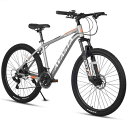 【AVASTA】AV300マウンテンバイク MTB 通勤通学自転車 軽量アルミフレーム シマノ21段変速 フロントサスペンション 前後ディスクブレーキ 26イン...
