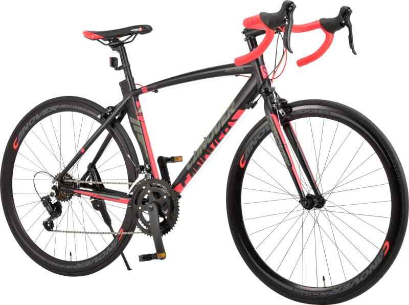 カノーバー(CANOVER) ロードバイク 自転車 14段変速 アルミフレーム CAR-012 ADONIS ブラック/レッド