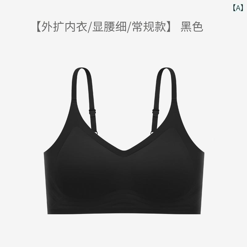 樂天商城 - ブラ 文胸 女性用 漫画柄 小胸 大きめ 厚めカップ パッド 透気 柔らか サポート 無痕 ワイヤーなし ガータリング ブラジャー 背心式 調整型 快適 3/4カップ 薄型カップ 固定肩紐 ブラック ピンク ベージュ ブラウン グリーン ナイロン スパン
