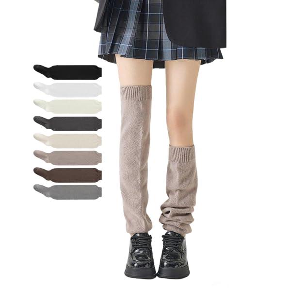 [Furidom] ルーズソックス 女子学生 制服靴下 柔らかい レッグウォーマー スクール 通学 JK 仮装コスプレ Y2K 冷え対策 防寒保温 ハイソックス 暖かい 可愛い 多色展開