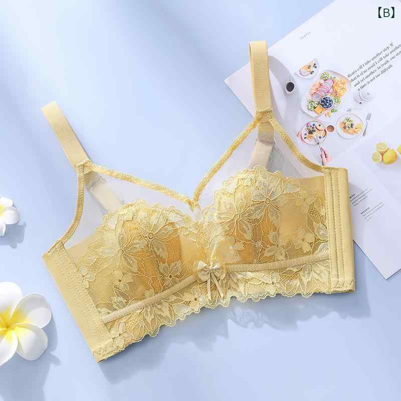 ブラジャー 女性用 大胸対応 夏用 超薄型 調整型 副乳収納 無ワイヤー 集める 無痕 透気 上托 美背 吸汗 快適 サイド収納 薄模杯 コットン レース ミルクコーヒー ジンジャー グリーン ブラック 仙女風 軽量 伸縮性 接触冷感 再生繊維 ニット fork-br-10709206 フォークBR サンプル画像2