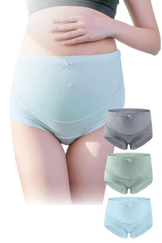 [Lino Ulu] 3枚セットxママの声から生まれたマタニティショーツ【冷えやクーラー対策にxクロッチ部分綿100％xサイズ変化に対応xお腹すっぽり包み込む】 マタニティショーツ 下着 妊婦下 3