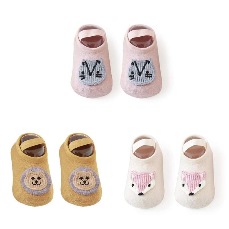 [HAYAHARU] 可愛いベビー靴下 キッズソックス 子供ルームソックス 快適 落ちにくい 滑り止め付き オシャレ 赤ちゃん 出産祝い 0-3歳