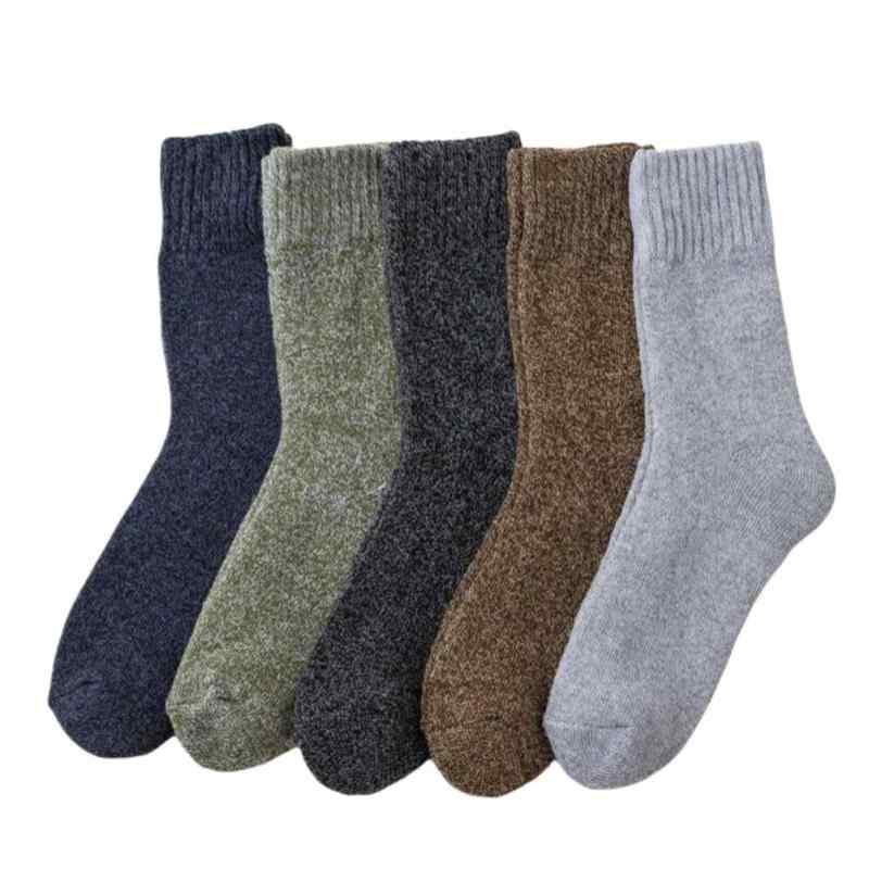 [YAYUPLUS] 靴下 ソックス メンズ 5足セット 暖かい ビジネスソックス クルーソックス 秋冬 ルームソックス スポーツ ストライプ 男性 抗菌 防臭