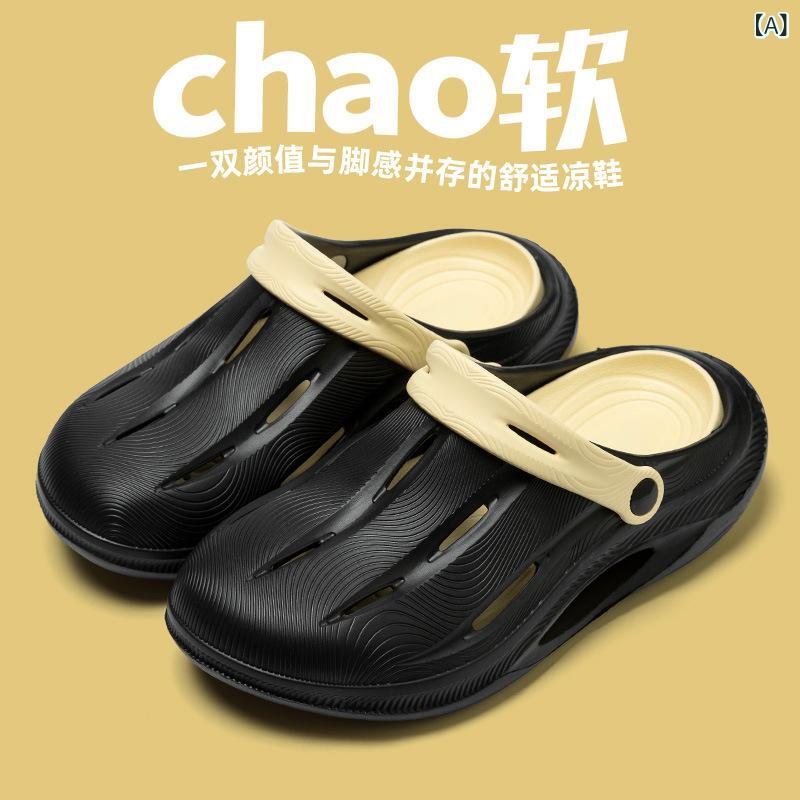 メンズ 洞洞靴 厚底 スポーツサンダル 溯溪シューズ 包頭 クッションソール ビーチ...