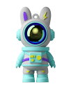 【令和新型】USBメモリ可愛い 宇宙ウサギの形 カラフル 面白い フラッシュドライブ USB 2.0対応 キャップ/ストラップホール付き 小型 耐衝撃 耐熱 防水 防塵(2)