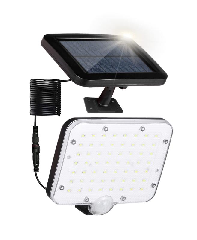 ソーラーライト 屋外 防水 分離型 人感センサーライト 【3つ知能モード・5M防水コード】IP65防水 屋内 防犯ライト ガーデンライト せんさーらいと 太陽光発電 高輝度 屋外照明 駐車場・玄関