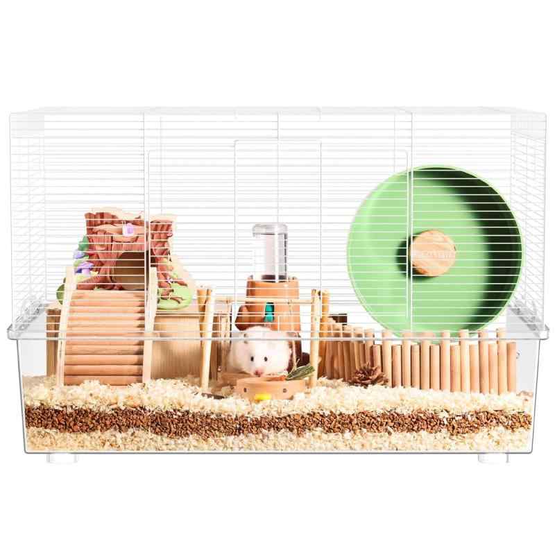 BUCATSTATE ハムスター ケージ クリアケージ 大型サイズ 飼育ケージ(4)