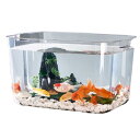 Asdays 金魚鉢 水槽 金魚 メダカ水槽 飼育 大容量 アクアリウム 観葉植物 インテリア 容器 ボウル プラスチック 透明
